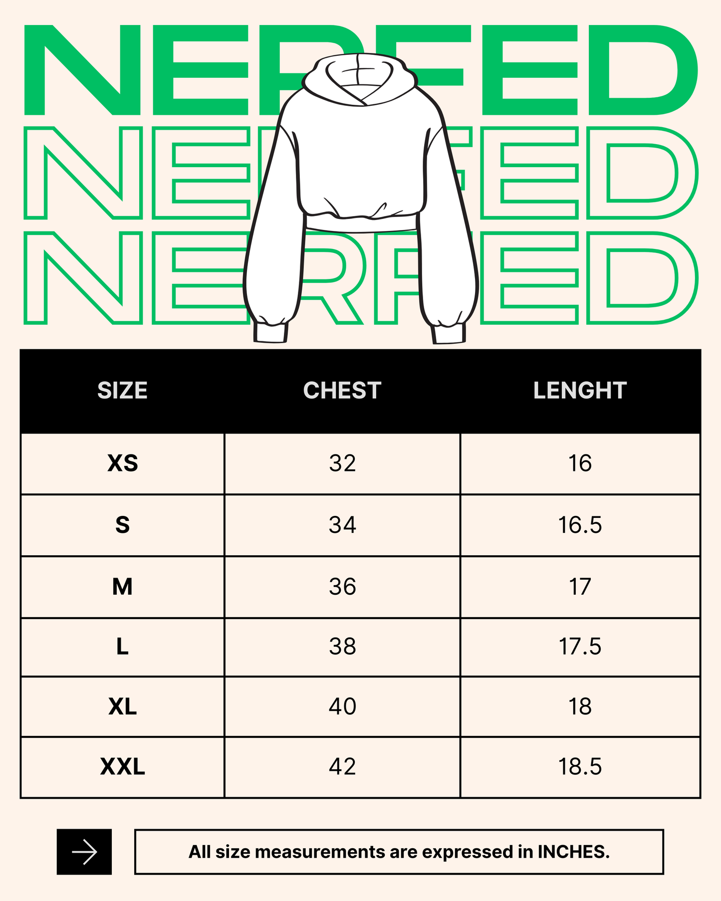 NERFED - Maroon | Cropped Hoodie
