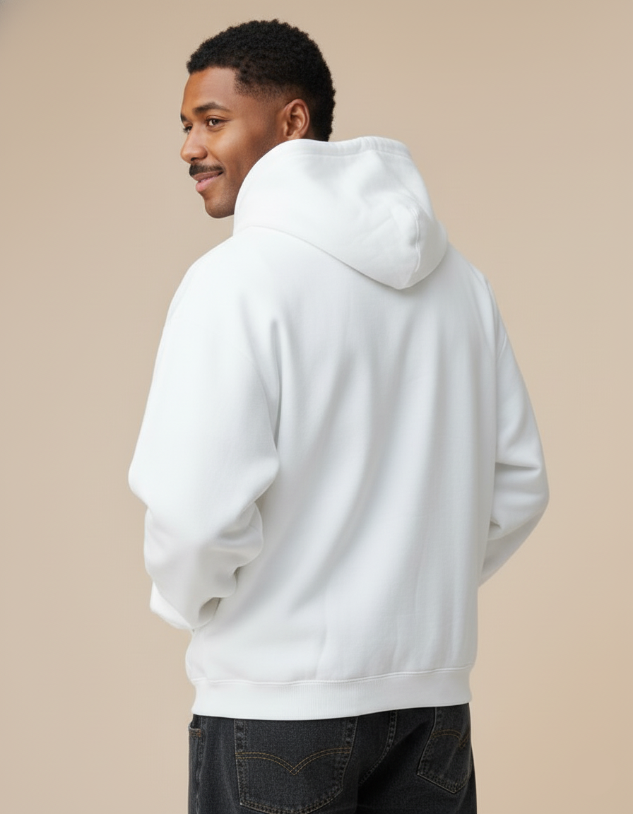 NERFED - White Zip Hoodie