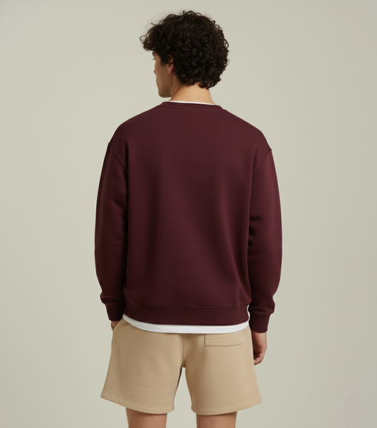 NERFED - Maroon Oversized Sweatshirt