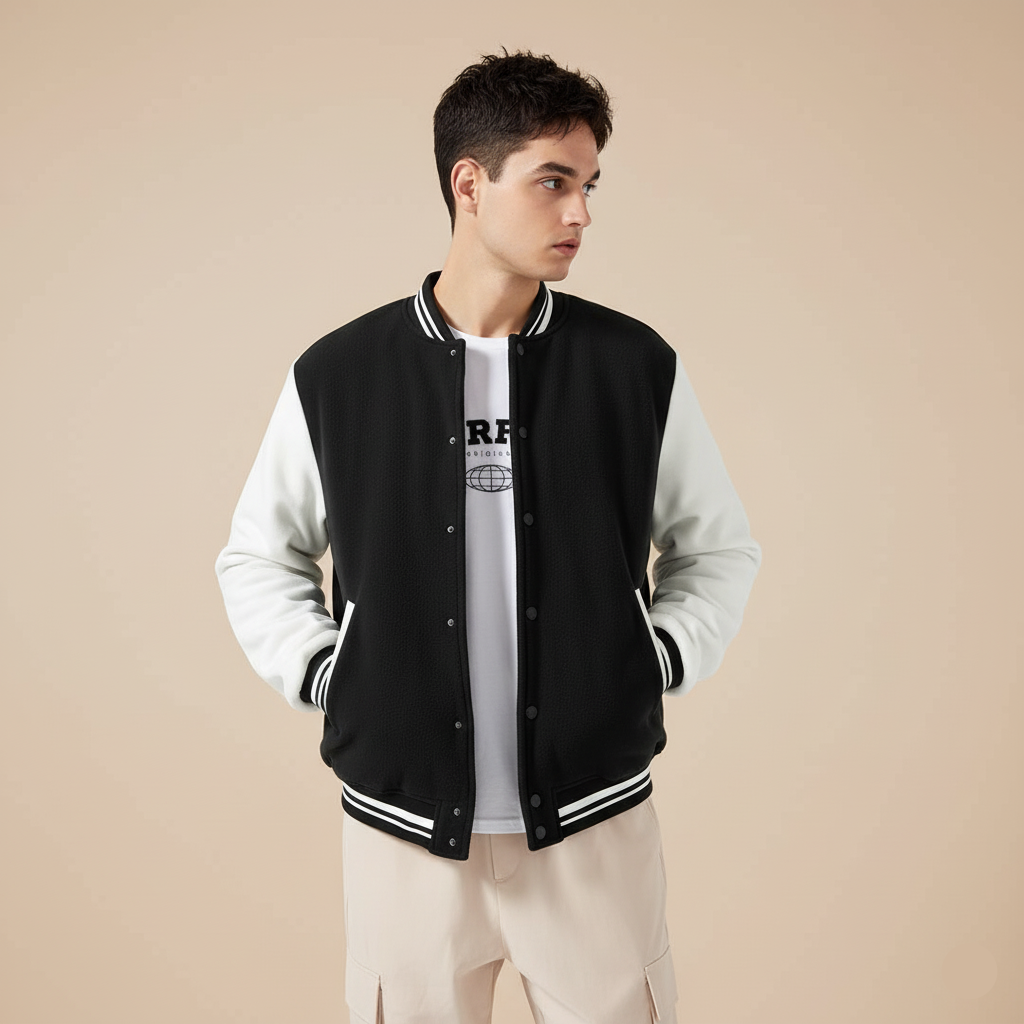 NERFED - Black Varsity Jacket