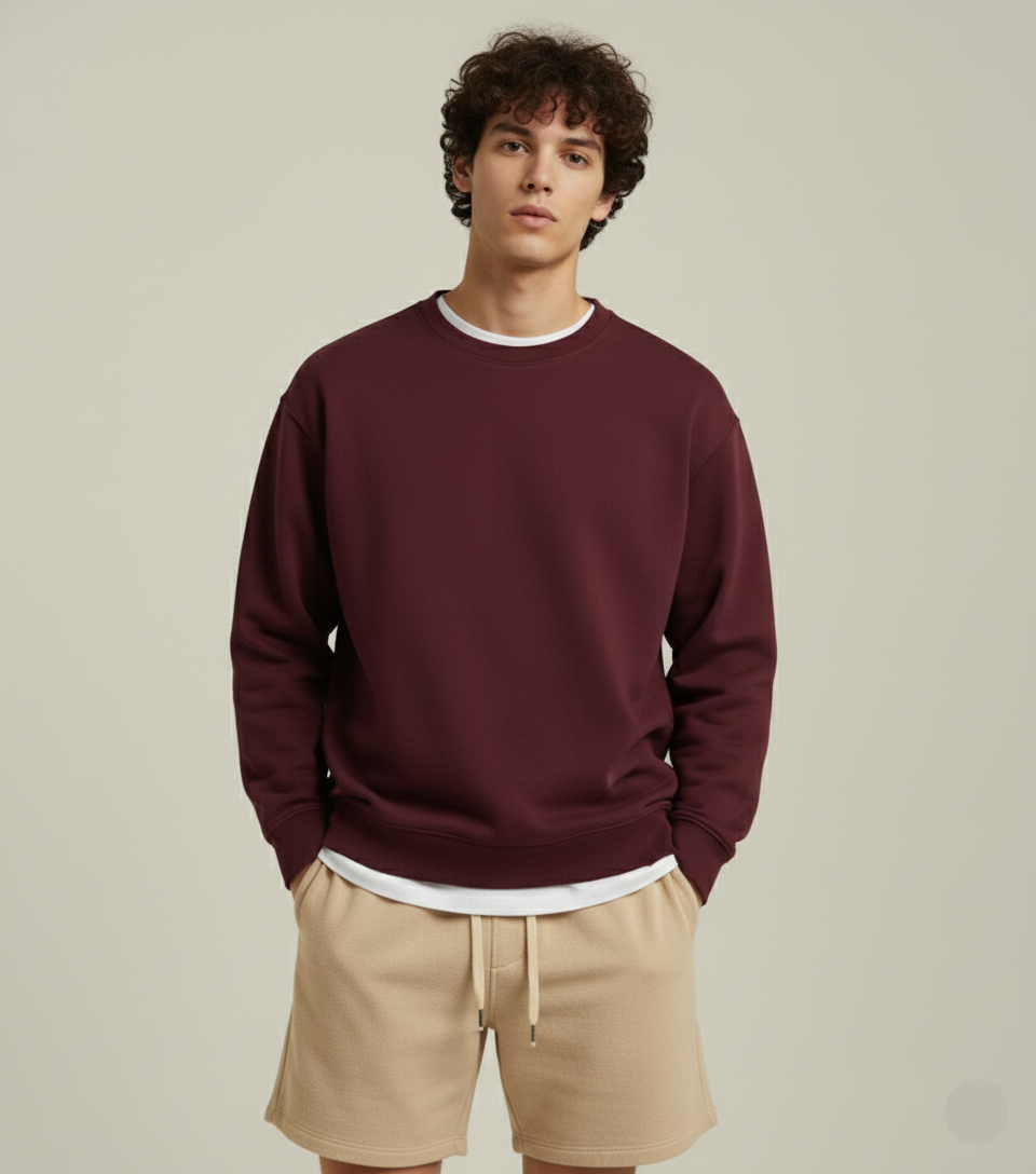 NERFED - Maroon Oversized Sweatshirt