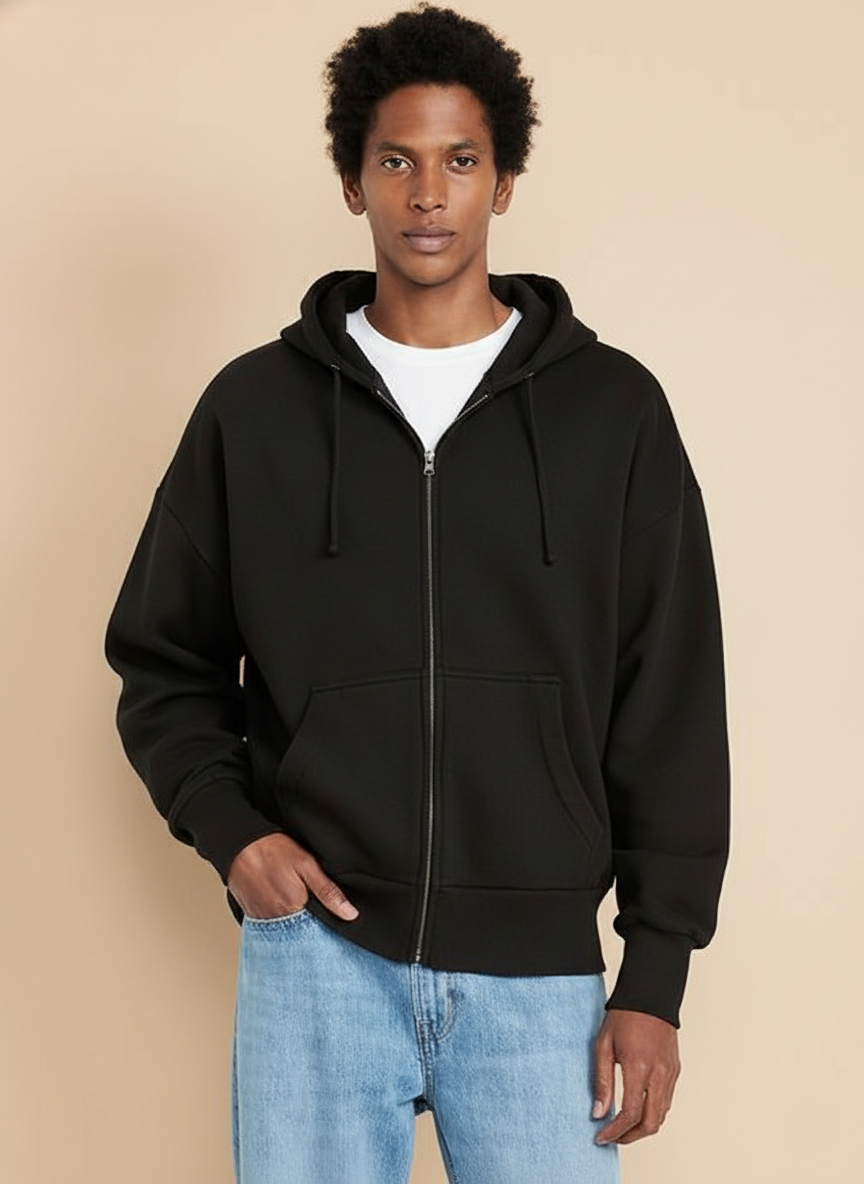 NERFED - Black Zip Hoodie