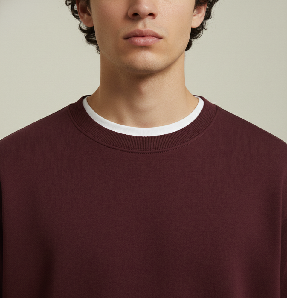 NERFED - Maroon Oversized Sweatshirt