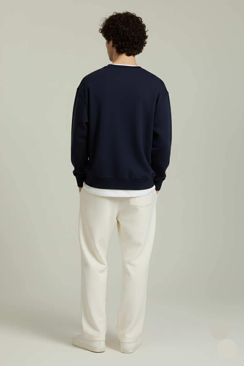 NERFED - Navy Blue Oversized Sweatshirt
