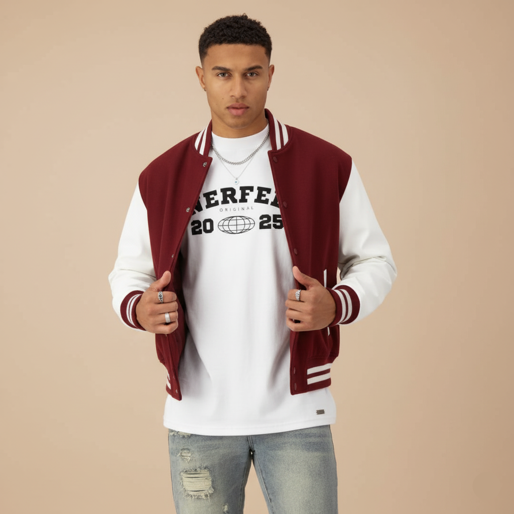 NERFED - Red Varsity Jacket