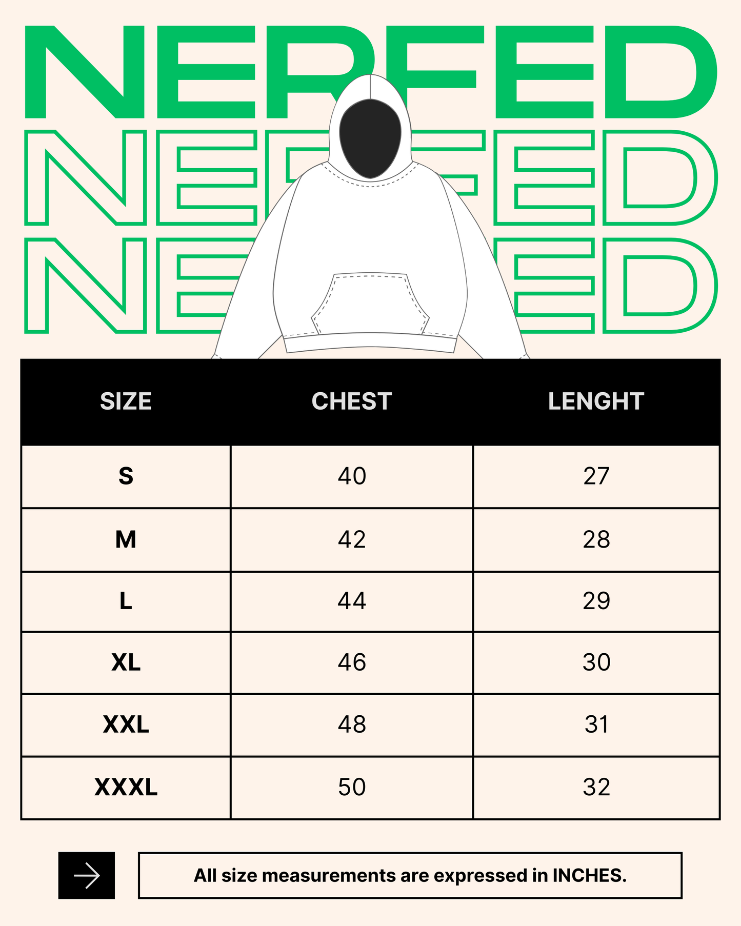 NFD - ONE MORE REP | Oversized Hoodie