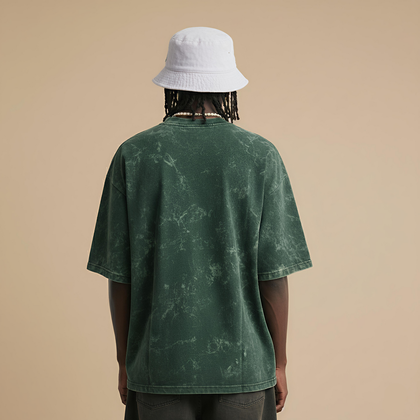 NFD PREMIUM | Acid Dark Green Oversized Tee