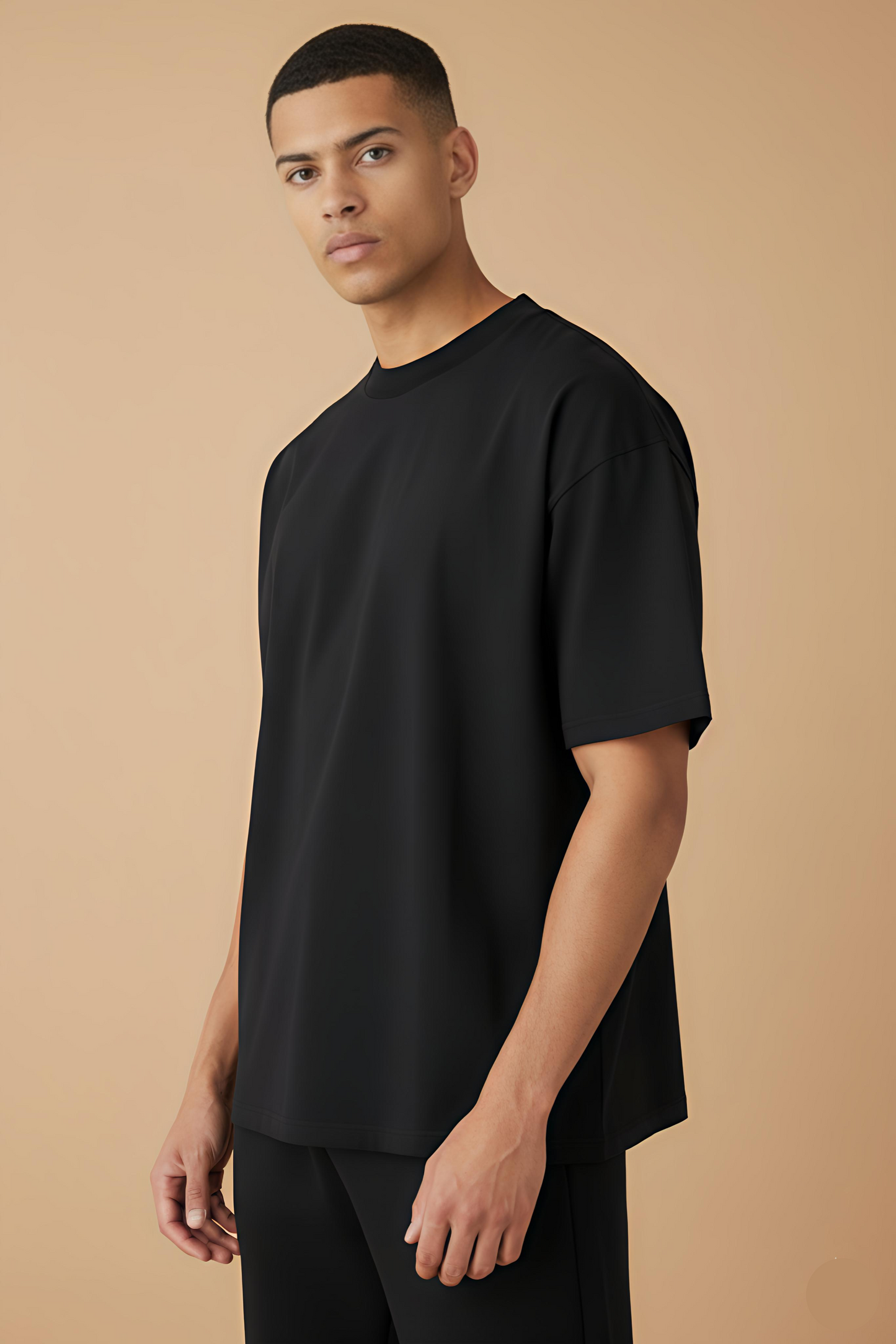 NFD PREMIUM | Black Terry Oversized Tee