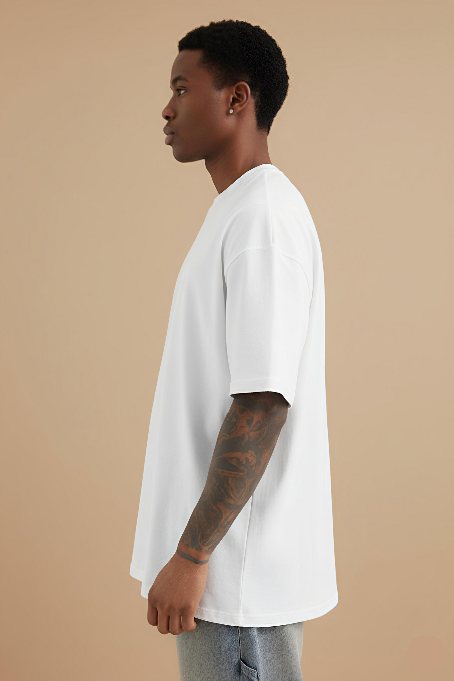 NFD PREMIUM | White Terry Oversized Tee