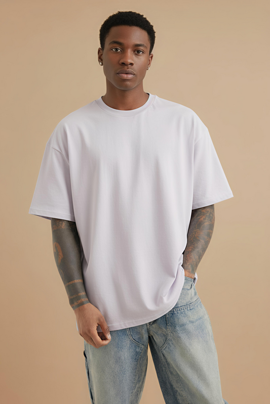 NFD PREMIUM | Lavender Terry Oversized Tee