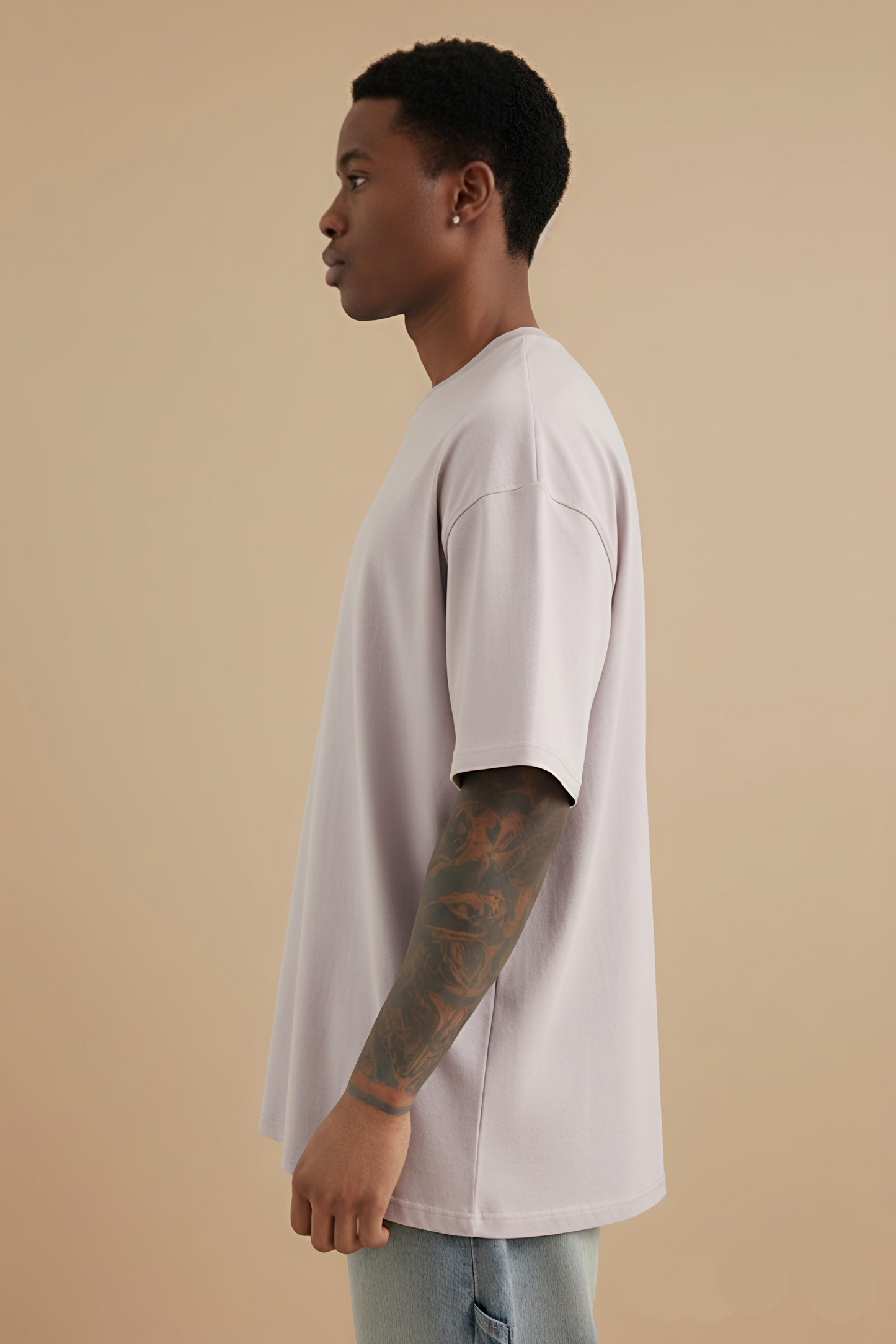 NFD PREMIUM | Lavender Terry Oversized Tee