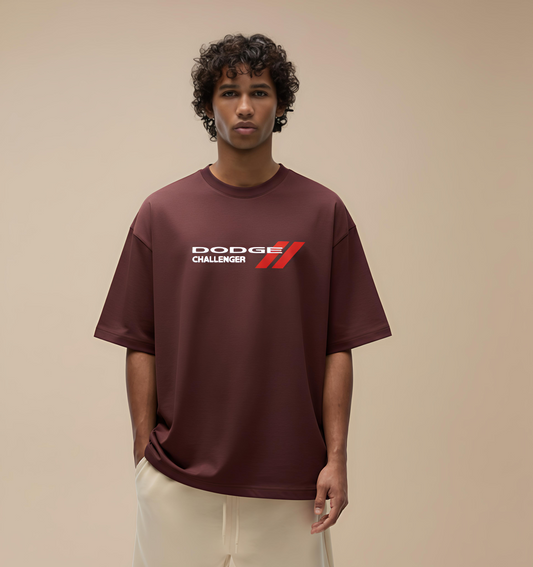 NERFED - DODGE | Maroon Oversized T-Shirt