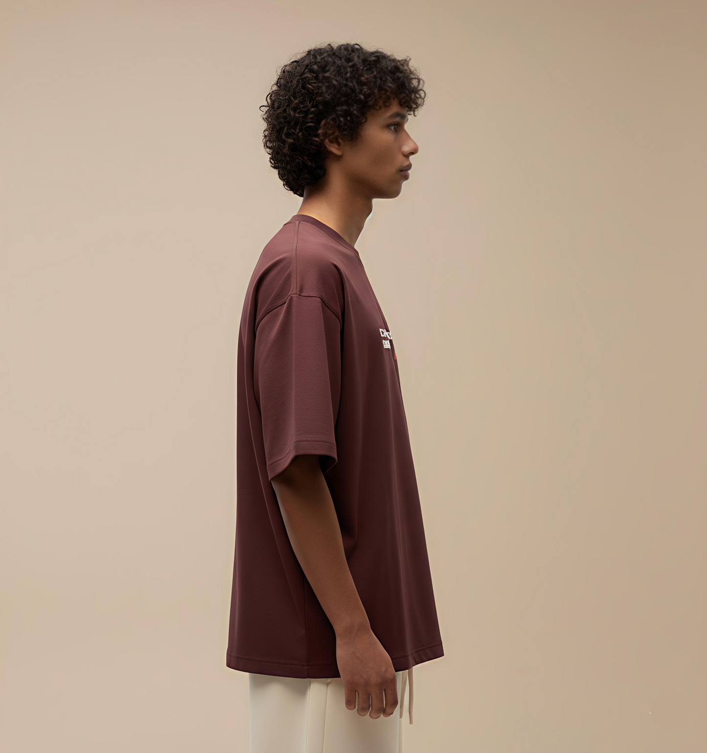 NERFED - DODGE | Maroon Oversized T-Shirt