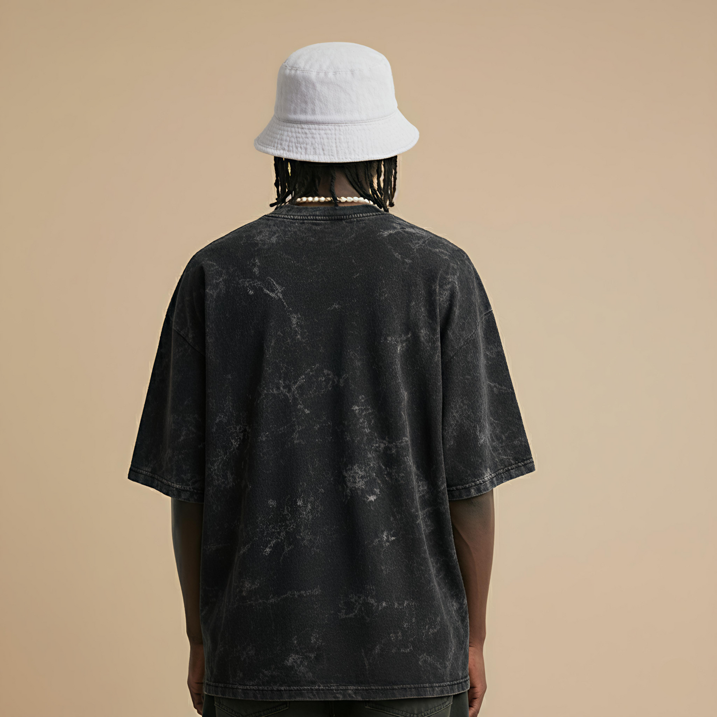 NFD PREMIUM | Acid Black Oversized Tee