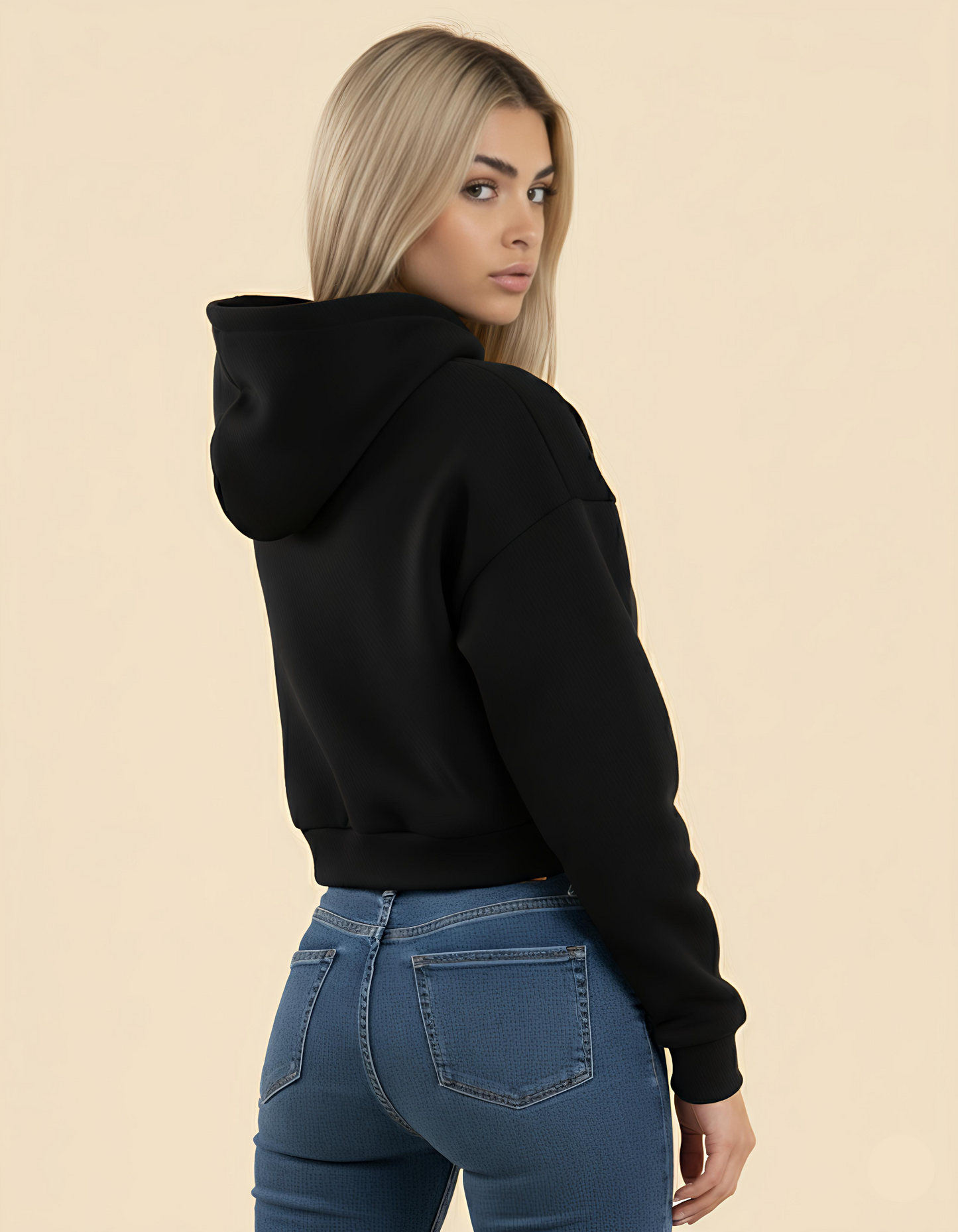 NERFED - Black | Cropped Hoodie