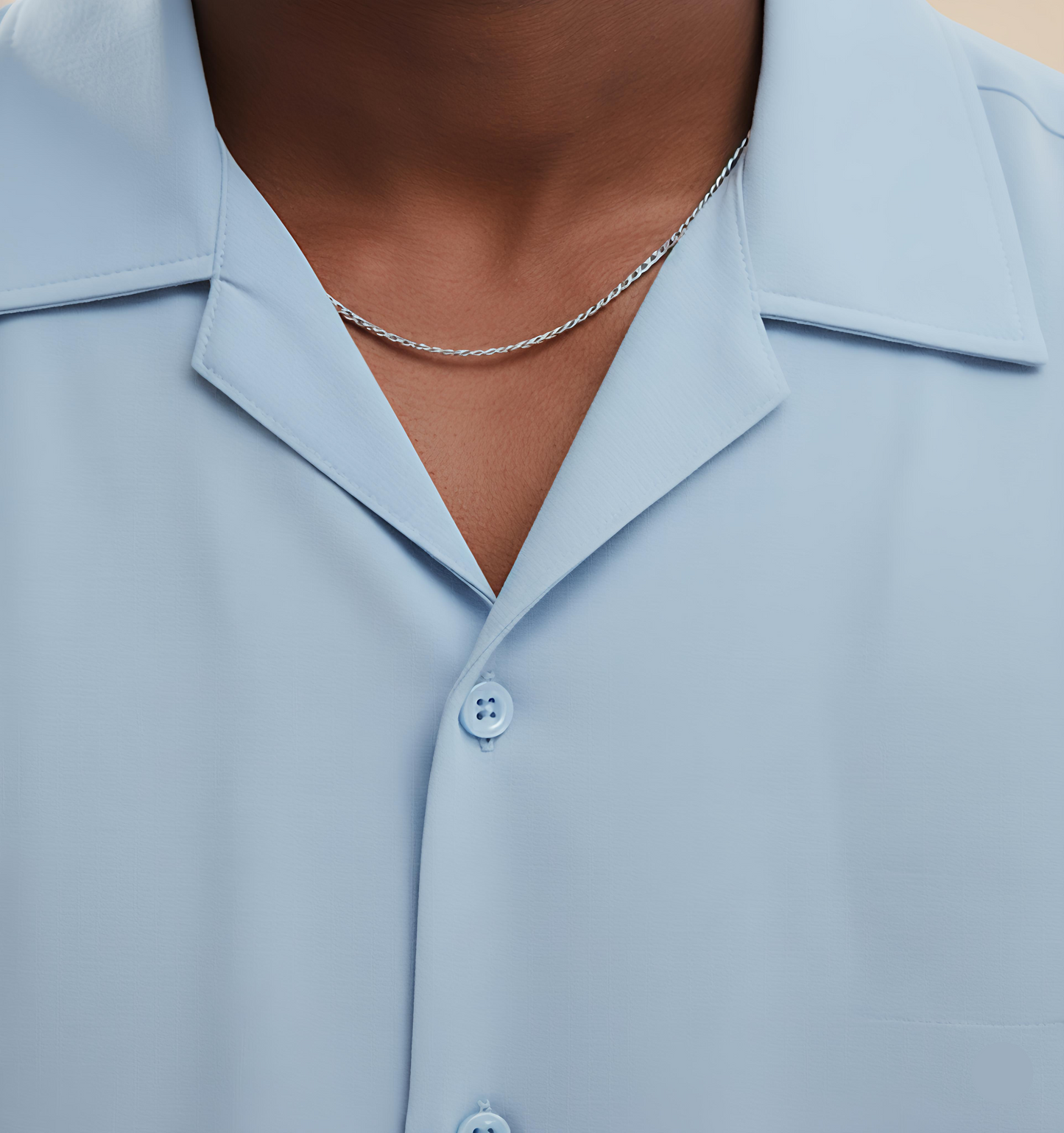 Solid Blue Boxy fit Shirt
