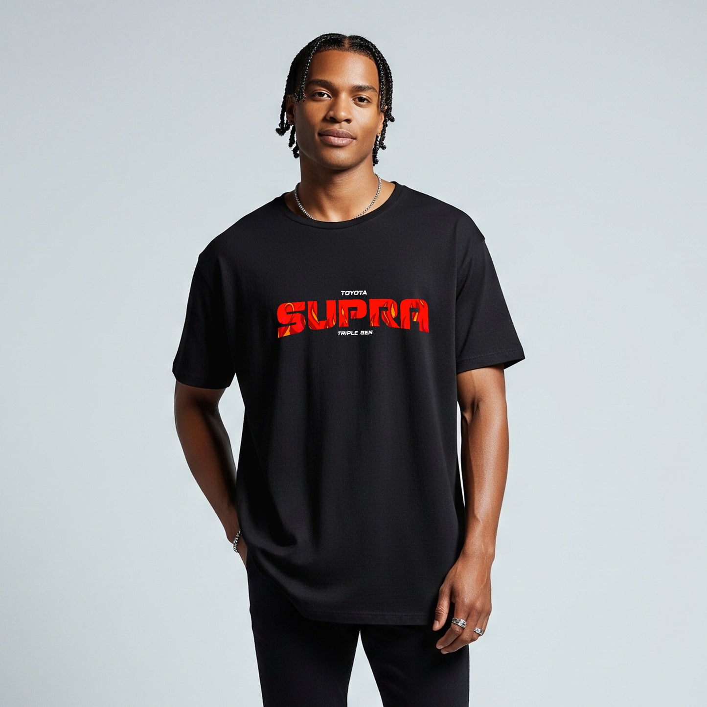 NERFED - TOYOTA SUPRA BLACK | Oversized Standard T-Shirt
