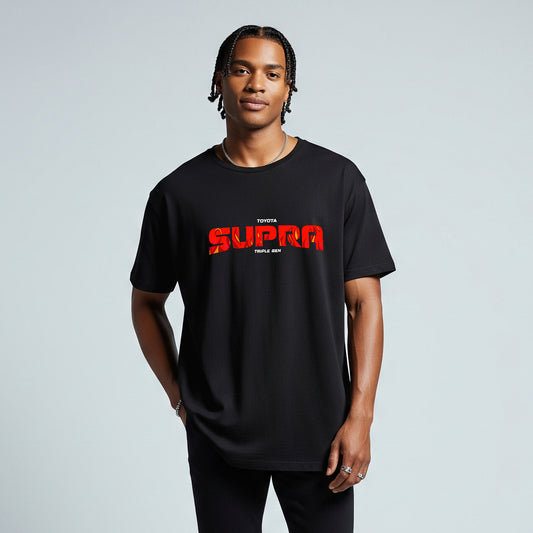 NERFED - TOYOTA SUPRA BLACK | Oversized Standard T-Shirt
