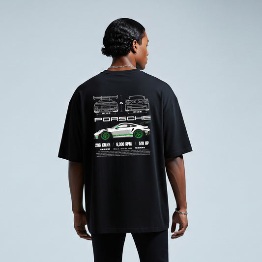 NERFED - GT3 RS BLACK | Oversized Standard T-Shirt