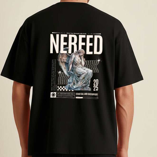 NERFED - STAND TALL | BLACK Oversized Standard T-Shirt
