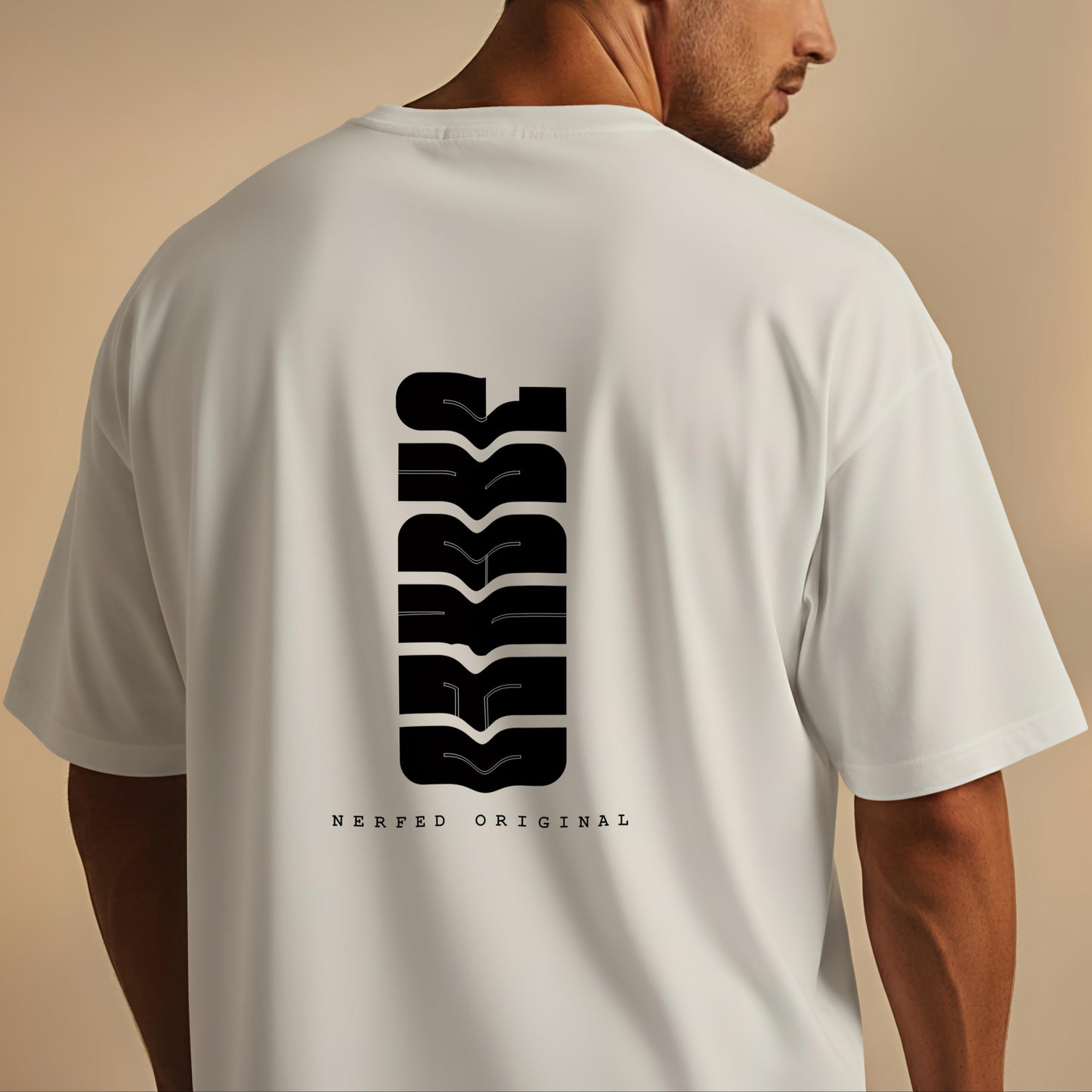 NERFED - JACKED WHITE | Oversized Standard T-Shirt