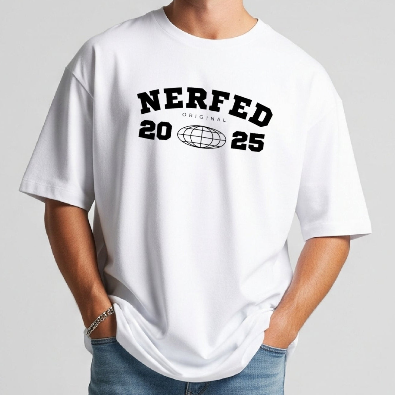 NFD ORIGINAL - 2025 | White Oversized T-Shirt
