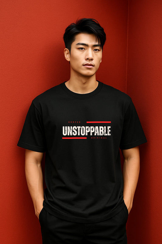 NERFED - UNSTOPPABLE | Black Oversized T-Shirt