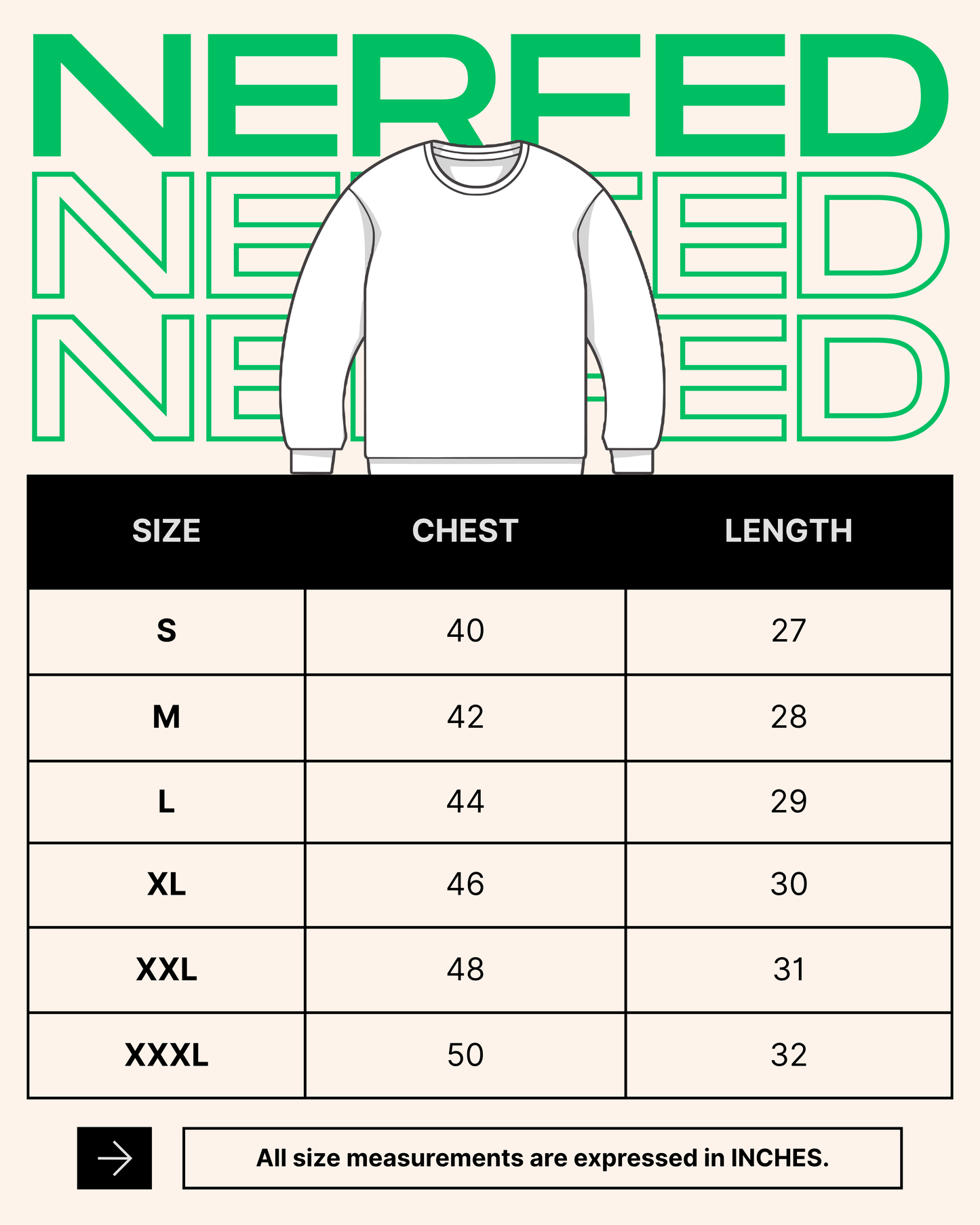 NERFED - Black Oversized Sweatshirt