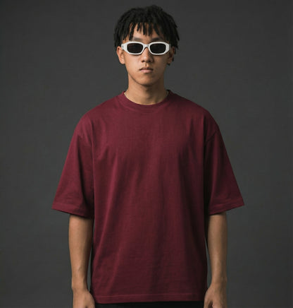 Oversized Classic T-Shirt | Maroon