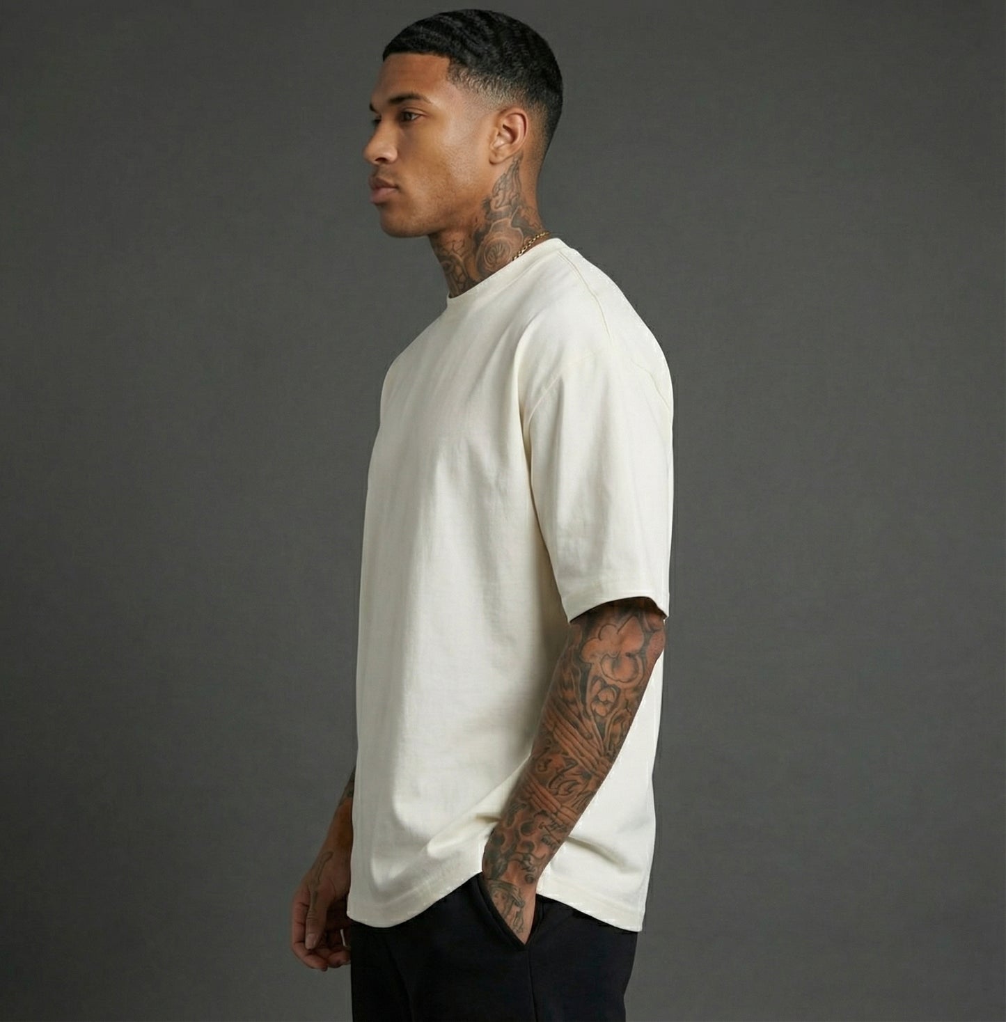 Oversized Classic T-Shirt | Off White