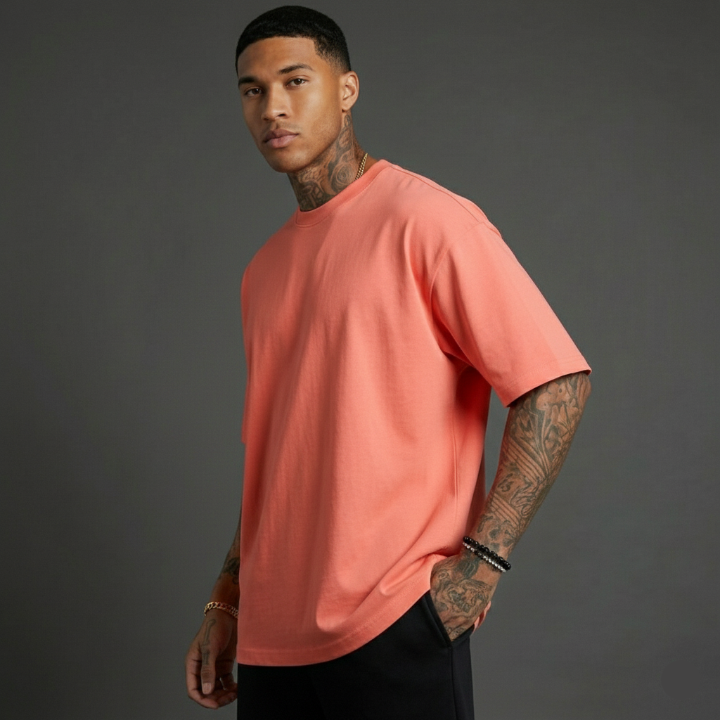 Oversized Classic T-Shirt | Coral