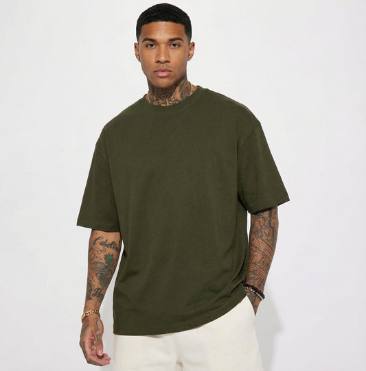 Oversized Classic T-Shirt | Olive Green