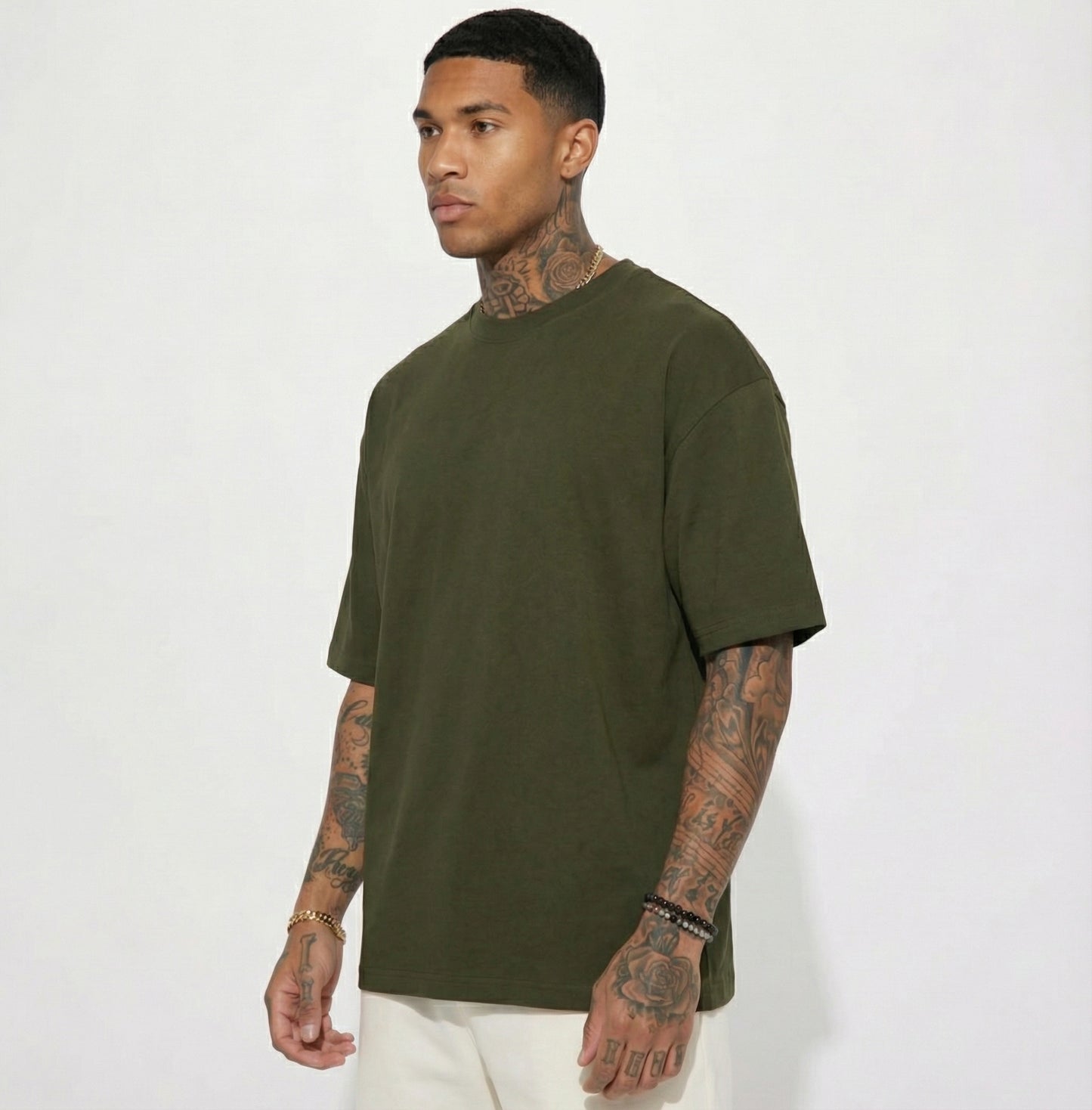 Oversized Classic T-Shirt | Olive Green