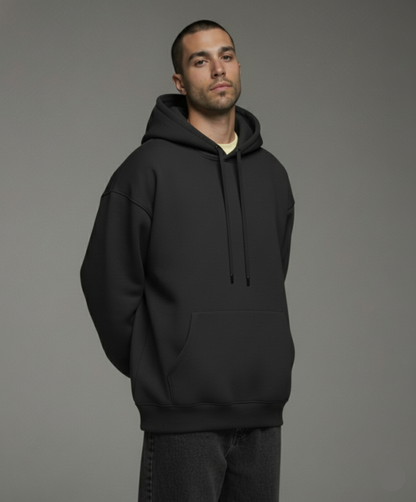Men's Black Oversized Hoodie