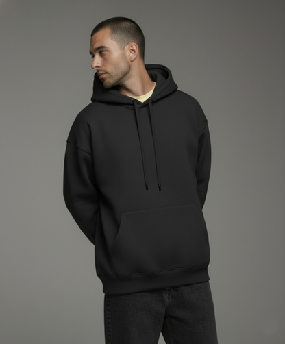 Men's Black Oversized Hoodie