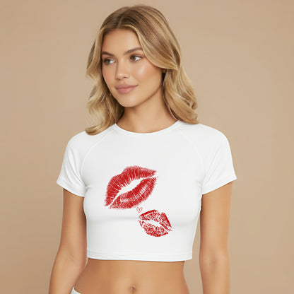 NERFED - Lip Print | Crop Top