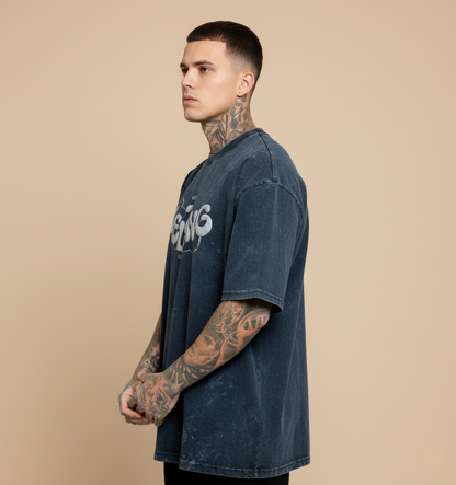 NERFED - Melt | Navy Blue Oversized Tee