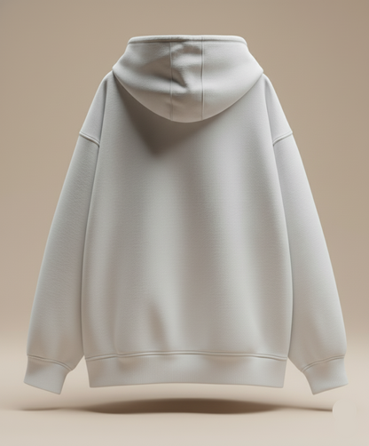 Men's White Oversized Hoodie
