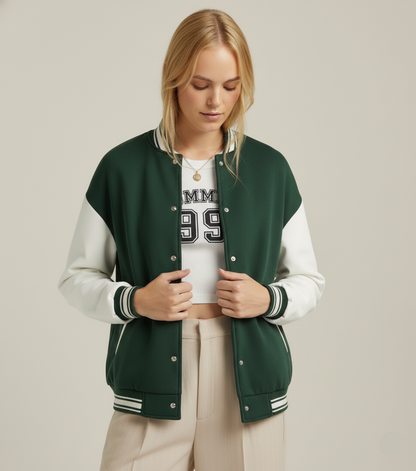 NERFED - Women's Green Varsity Jacket