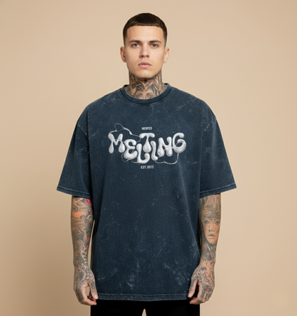 NERFED - Melt | Navy Blue Oversized Tee