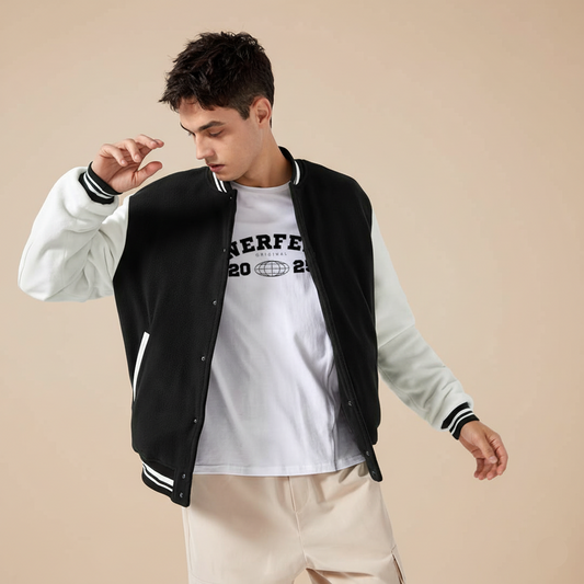 NERFED - Black Varsity Jacket