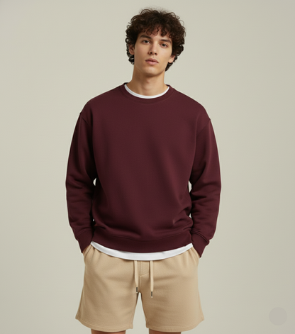 NERFED - Maroon Oversized Sweatshirt