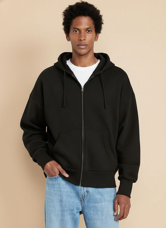 NERFED - Black Zip Hoodie