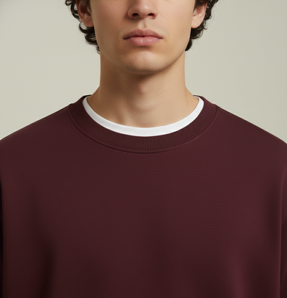 NERFED - Maroon Oversized Sweatshirt