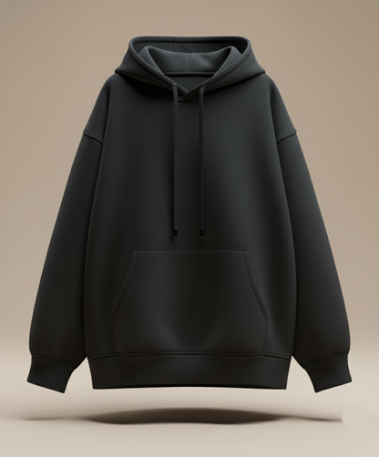 Men's Black Oversized Hoodie