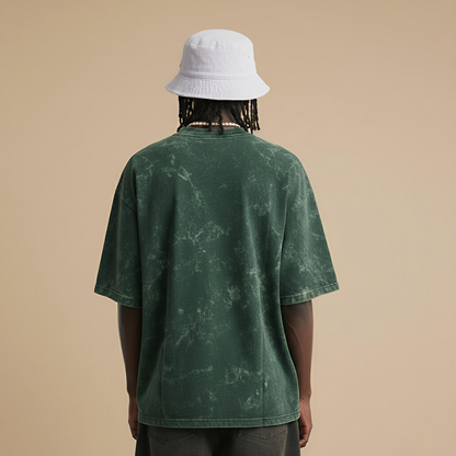 NFD PREMIUM | Acid Dark Green Oversized Tee