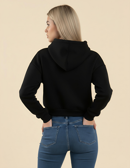 NERFED - Black | Cropped Hoodie