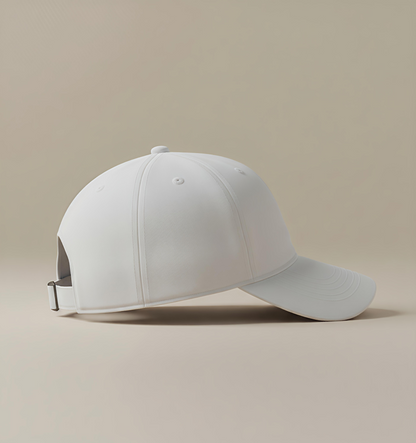 White BaseBall Cap