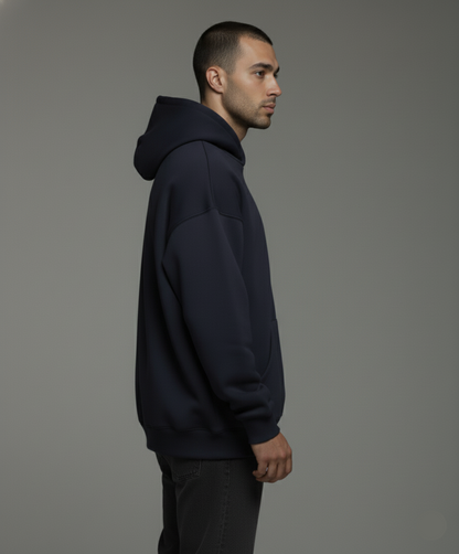 Men's Navy Blue Oversized Hoodie