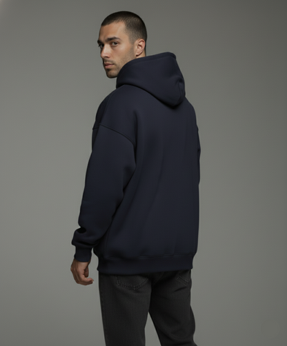 Men's Navy Blue Oversized Hoodie